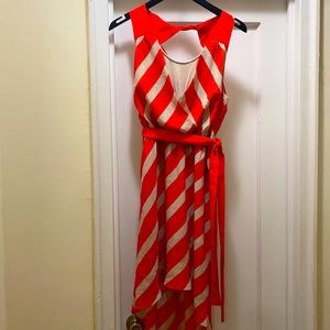 Cute dress. Excellent condition. Not too short not too long. Great length.